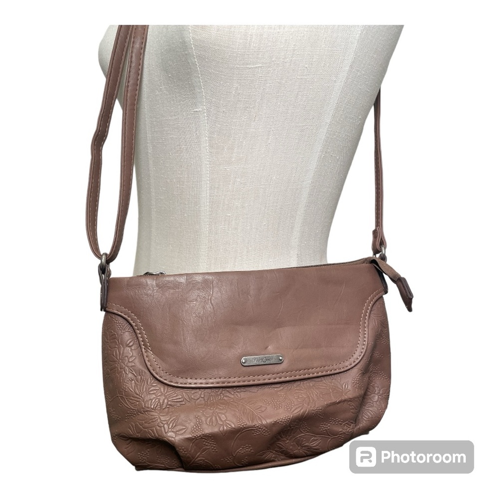 •Multi Sac Crossbody Floral Vinyl Bag
